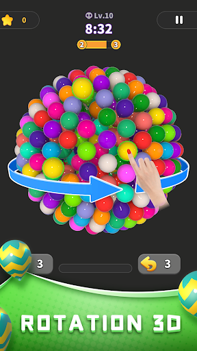 A vibrant and colorful depiction of balloons and cubes in a playful and joyful setting, representing the excitement and fun of a puzzle game adventure.