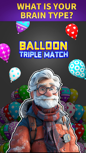 A vibrant and colorful depiction of balloons and 3D puzzles, representing the fun and challenge of the Triple Match 3D Game.