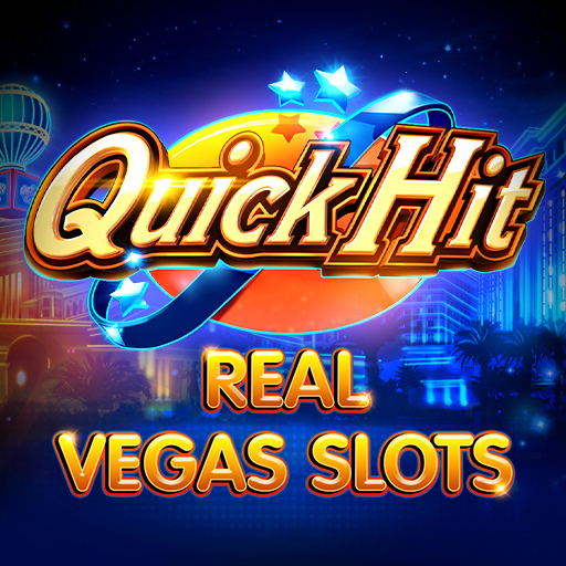 Exciting mobile casino experience with Quick Hit Slots, featuring vibrant slot machine graphics and virtual gaming thrill.