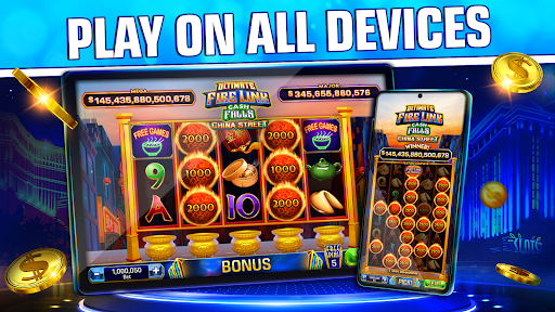 Exciting mobile casino experience with Quick Hit Slots, featuring vibrant slot machine graphics and virtual gaming thrill.