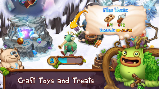 A vibrant and whimsical scene of musical monsters joyfully performing on a lush island, capturing the enchanting and creative essence of My Singing Monsters.