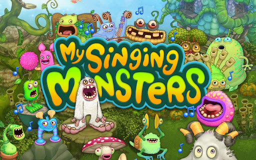 A vibrant and whimsical world of singing monsters, each contributing to a harmonious melody, showcasing creativity and fun.