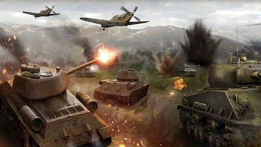 A thrilling battlefield with tanks ready for an epic strategic battle.