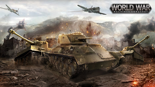 A thrilling battlefield with tanks ready for an epic strategic battle.