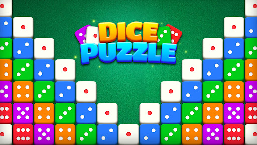 A vibrant, colorful puzzle game interface filled with dice, evoking excitement and strategic thinking.