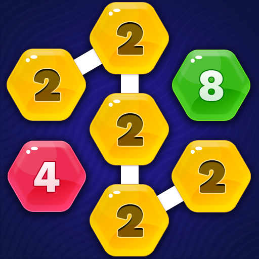 A bright and colorful hexagonal puzzle game that challenges the mind and offers endless fun, like a vibrant kaleidoscope of connections.