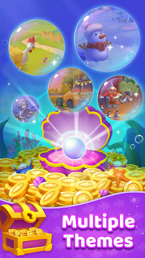 A vibrant and colorful underwater world filled with lively fish, representing the fun and engaging theme of the Solitaire Fish card game.