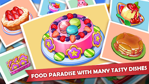 A thrilling kitchen scene filled with bustling chefs, sizzling pans, and colorful dishes, capturing the excitement and challenge of the Cooking Madness game.