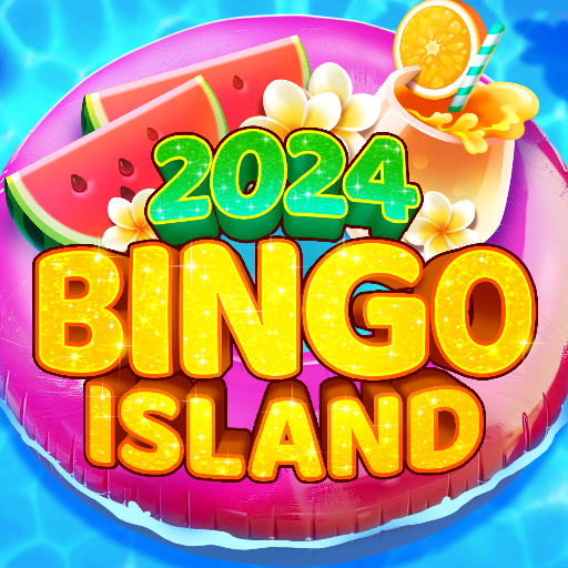 A vibrant and colorful bingo game setting, filled with excitement and anticipation.