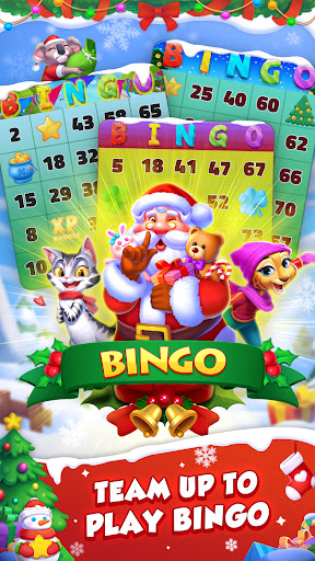 A vibrant and colorful bingo game setting, filled with excitement and anticipation.