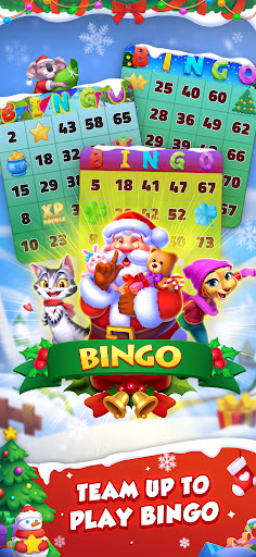 A vibrant and colorful bingo game setting, filled with excitement and anticipation.