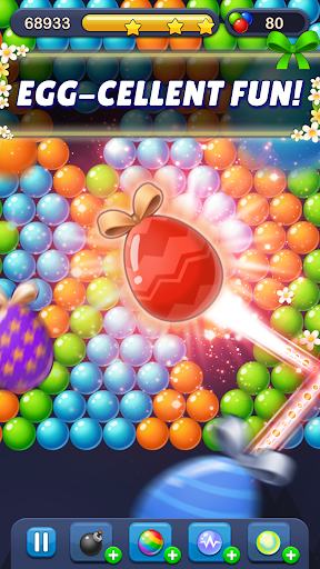 A colorful and vibrant depiction of a bubble bursting in the Bubble Pop game, evoking a sense of joy and excitement.