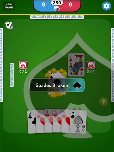 A thrilling card game of Spades being played, with vibrant graphics and players enjoying the competition.