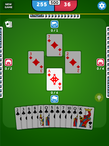 A thrilling card game of Spades being played, with vibrant graphics and players enjoying the competition.