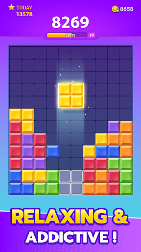 A vibrant and colorful puzzle game scene depicting strategic cube placement challenges, evoking excitement and mental engagement.