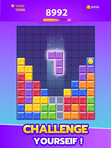 A vibrant and colorful puzzle game scene depicting strategic cube placement challenges, evoking excitement and mental engagement.