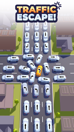 A thrilling escape from a gridlocked parking lot, symbolizing strategic thinking and problem-solving adventure.