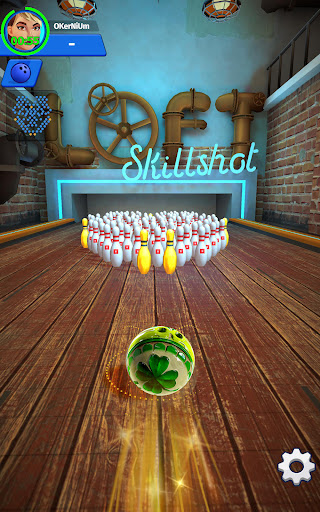 A vibrant and immersive bowling alley scene from the Bowling Club App, evoking the thrill and excitement of the game.