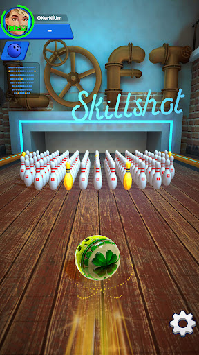 A vibrant and immersive bowling alley scene from the Bowling Club App, evoking the thrill and excitement of the game.