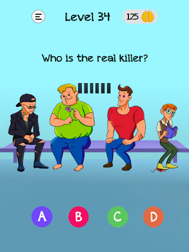 A vibrant and engaging visual of the Braindom app interface, illustrating a person immersed in solving a brain-teasing puzzle, exuding focus and enjoyment.