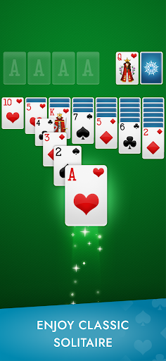 A person enjoying a classic game of Solitaire on their smartphone, feeling relaxed and engaged.