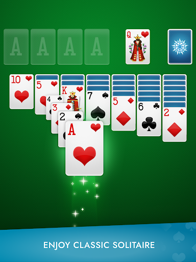 A person enjoying a classic game of Solitaire on their smartphone, feeling relaxed and engaged.