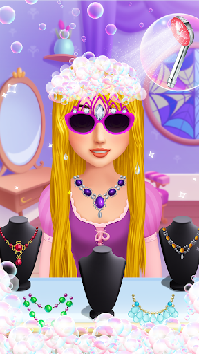 A vibrant and lively depiction of a virtual hair salon, teeming with creativity and colorful hair styling options, evoking a sense of fun and endless possibilities.