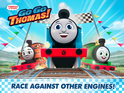 A vibrant and exciting world of Thomas the Tank Engine and friends, filled with thrilling races and colorful adventures.