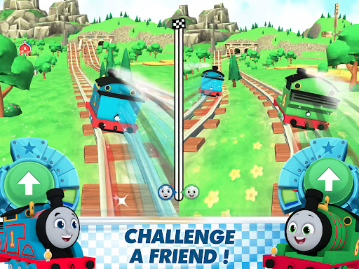 A vibrant and exciting world of Thomas the Tank Engine and friends, filled with thrilling races and colorful adventures.