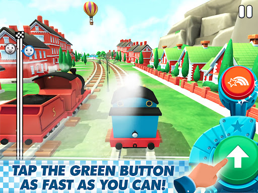 A vibrant and exciting world of Thomas the Tank Engine and friends, filled with thrilling races and colorful adventures.