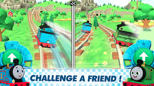 A vibrant and exciting world of Thomas the Tank Engine and friends, filled with thrilling races and colorful adventures.