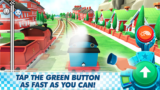 A vibrant and exciting world of Thomas the Tank Engine and friends, filled with thrilling races and colorful adventures.