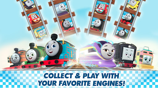 A vibrant and exciting world of Thomas the Tank Engine and friends, filled with thrilling races and colorful adventures.