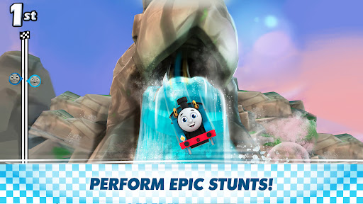 A vibrant and exciting world of Thomas the Tank Engine and friends, filled with thrilling races and colorful adventures.