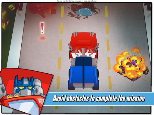 A thrilling depiction of Transformers Rescue Bots engaged in an adventurous rescue mission, showcasing vibrant graphics and heroic action.