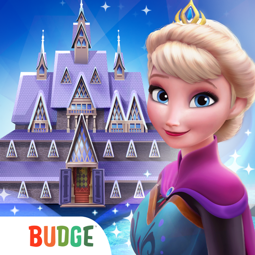 A magical winter landscape with Elsa and Anna, full of adventure and wonder.