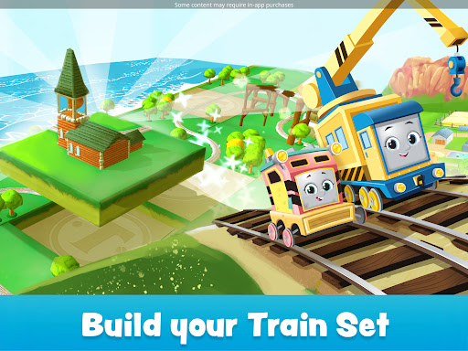 A whimsical journey with Thomas the Tank Engine in a colorful, magical world, sparking joy and imagination in children.