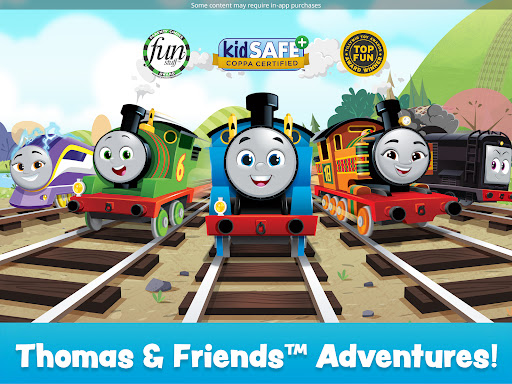 A whimsical journey with Thomas the Tank Engine in a colorful, magical world, sparking joy and imagination in children.