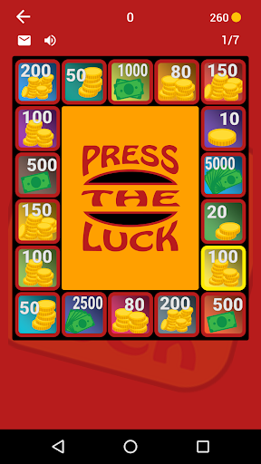 A thrilling and colorful gaming experience awaits players of Press the Luck, evoking nostalgia and excitement.