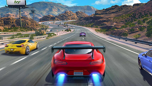 The thrill and excitement of street racing captured in the midst of a breathtaking drift, symbolizing the adrenaline rush and skillful mastery of car control.