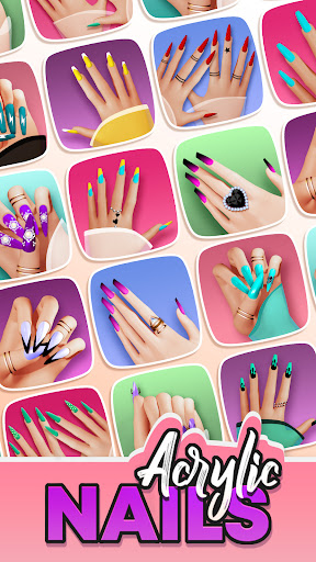 A vibrant and colorful representation of creative nail art, capturing the essence of fun and artistic expression.