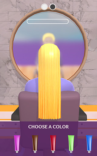 A vibrant and exciting view of a virtual hair salon filled with colorful dyes, symbolizing creativity and fun.