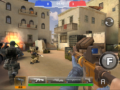 An intense and thrilling mobile FPS game experience, capturing the excitement and adrenaline of Critical Action: Strike Shooter.