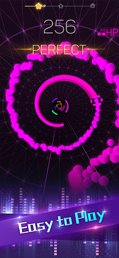 A captivating rhythm game experience where players tap and hop on tiles to the beat of vibrant music, creating an exciting and immersive musical journey.