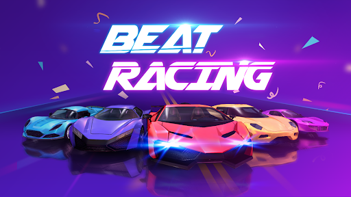 A vibrant and energetic scene of a player navigating a colorful track in Beat Racing: Dancing Smash Hop, capturing the excitement and rhythm of the game.