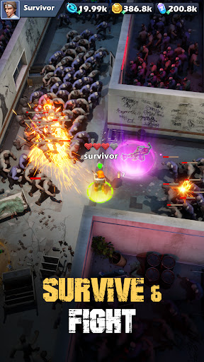 A thrilling depiction of a chaotic zombie apocalypse in the Zombie Waves game, capturing the essence of survival, action, and strategy in a world overrun by zombies.