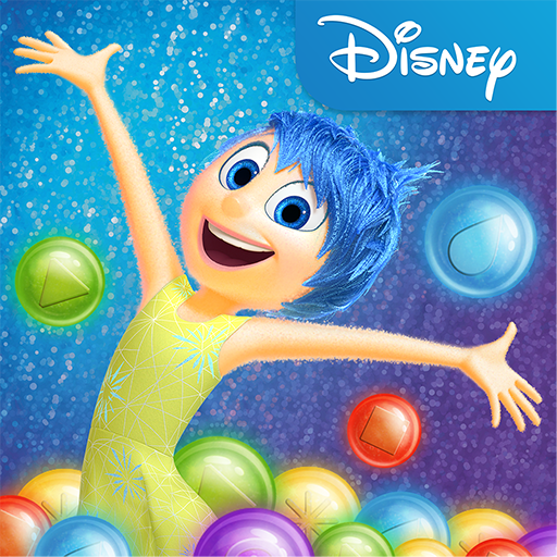 A colorful and magical scene with Disney characters popping bubbles, evoking fun and adventure.