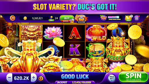 A thrilling and vibrant depiction of the excitement and fun that awaits in the world of DoubleU Casino, capturing the essence of Vegas-style gaming.