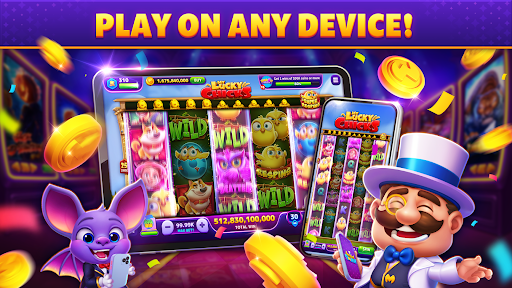 Exciting and immersive casino experience on a smartphone, with colorful slots and lively background.