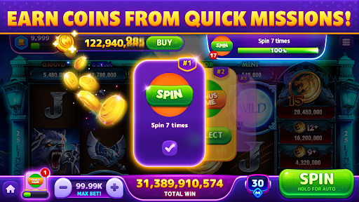 Exciting and immersive casino experience on a smartphone, with colorful slots and lively background.